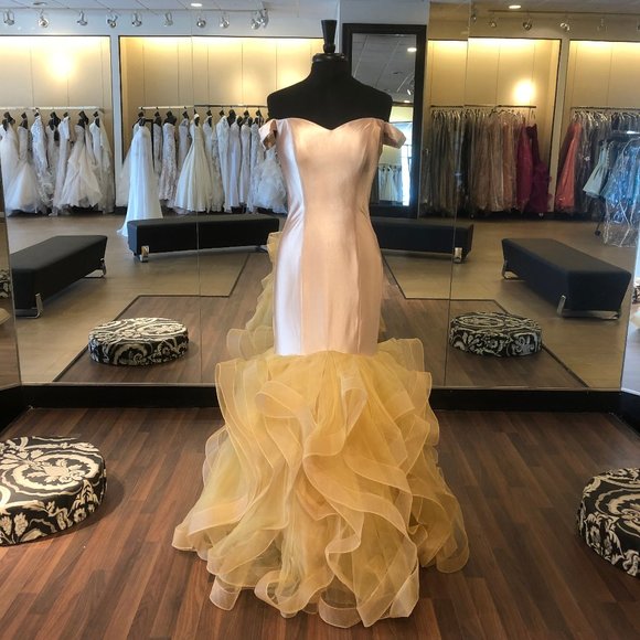 Mermaid Off The Shoulder Gown - Picture 1 of 5